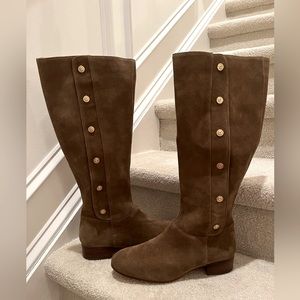 Nine West Knee High Boots 9.5 Tan Suede